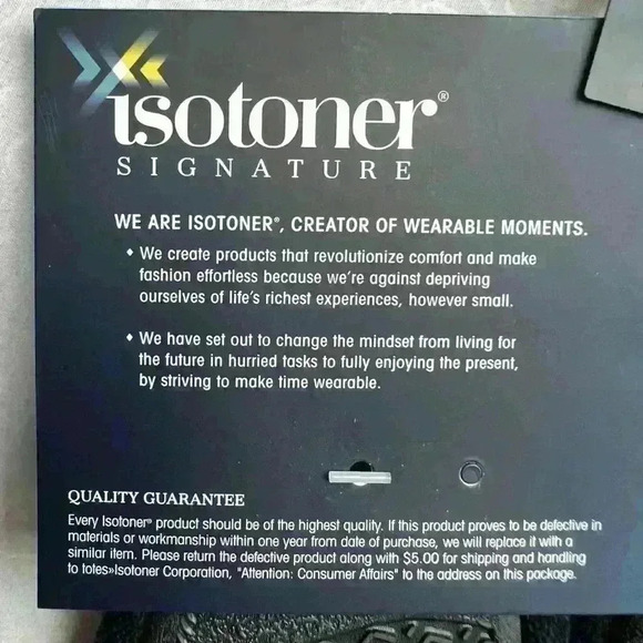 Isotoner Signature Womens Black Slip On Bow Ballet  Slippers Size 6.5-7.5 - Picture 5 of 8